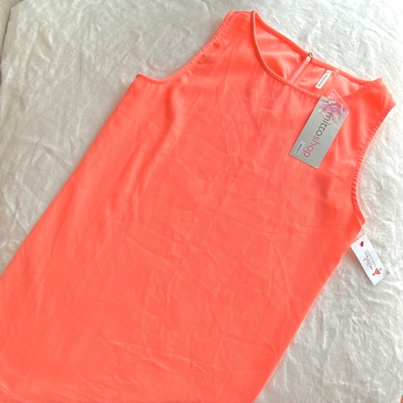 Red Dress Boutique Orange Shift Dress Size Large - Picture 2 of 13